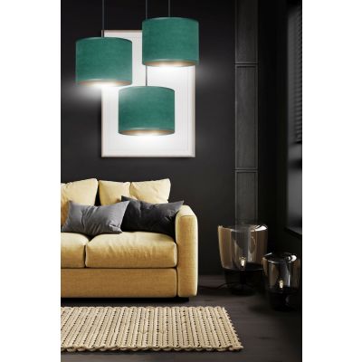 Emibig lampa wisząca HILDE 3 BL PREMIUM GREEN E27 60W MAX 1051/3PREM (1051/3PREM)