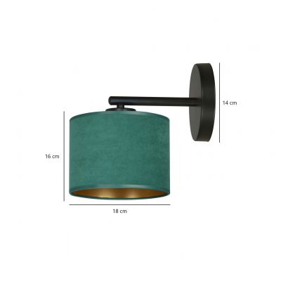 Emibig kinkiet HILDE K1 BL GREEN E27 60W MAX 1051/K1 (1051/K1)