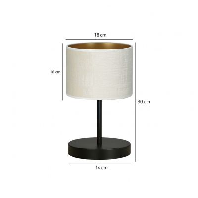 Emibig lampka nocna HILDE LN1 BL WHITE E27 60W MAX 1052/LN1 (1052/LN1)