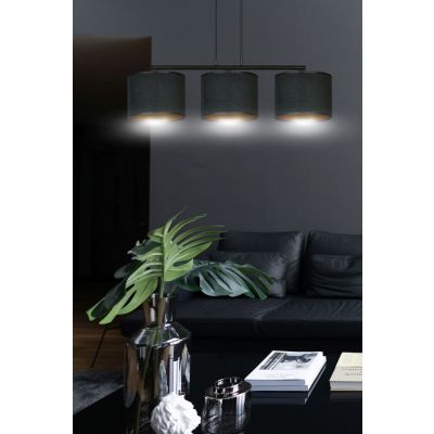 Emibig lampa wisząca HILDE 3 BL BLACK E27 60W MAX 1054/3 (1054/3)