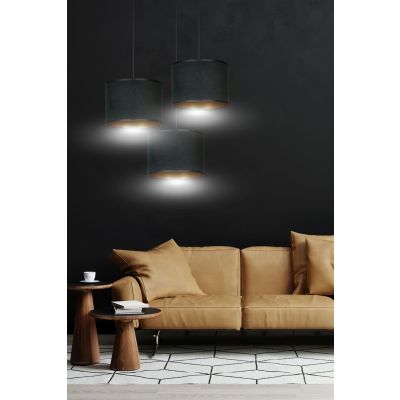 Emibig lampa wisząca HILDE 3 BL PREMIUM BLACK E27 60W MAX 1054/3PREM (1054/3PREM)