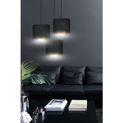 Emibig lampa wisząca HILDE 3 BL PREMIUM BLACK E27 60W MAX 1054/3PREM (1054/3PREM)