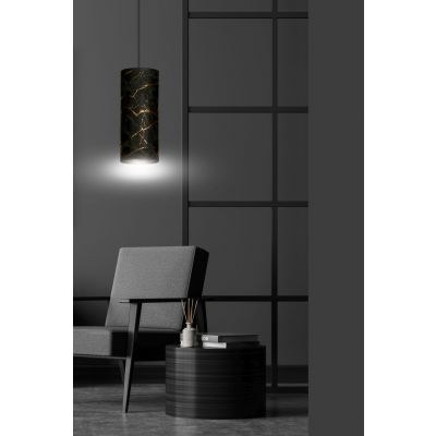 Emibig lampa wisząca Karli 1 E27 czarno/złota 1056/1 (1056/1)