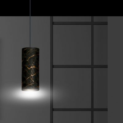 Emibig lampa wisząca Karli 1 E27 czarno/złota 1056/1 (1056/1)