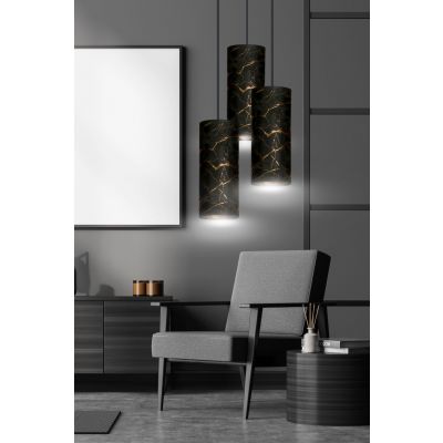 Emibig lampa wisząca Karli 3 Premium 3xE27 czarno/złota 1056/3PREM (1056/3PREM)