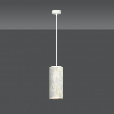 Emibig lampa wisząca Karli 1 E27 biało/złota 1057/1 (1057/1)