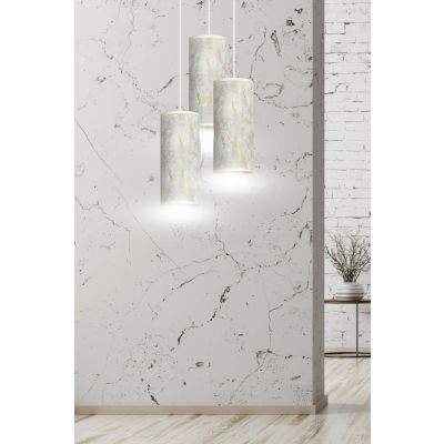 Emibig lampa wisząca Karli 3 Premium 3xE27 biało/złota 1057/3PREM (1057/3PREM)