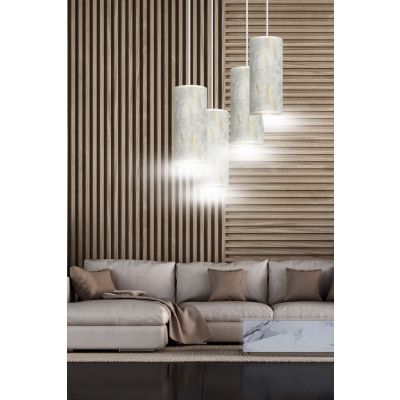 Emibig lampa wisząca Karli 4 Premium 4xE27 biało/złota 1057/4PREM (1057/4PREM)