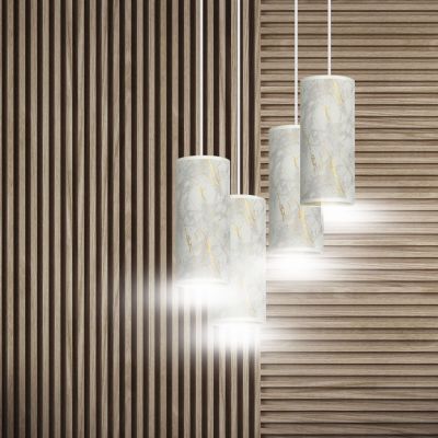 Emibig lampa wisząca Karli 4 Premium 4xE27 biało/złota 1057/4PREM (1057/4PREM)