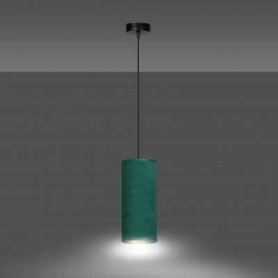 Emibig lampa wisząca Bente 1 E27 zielono/czarna 1058/1 (1058/1)