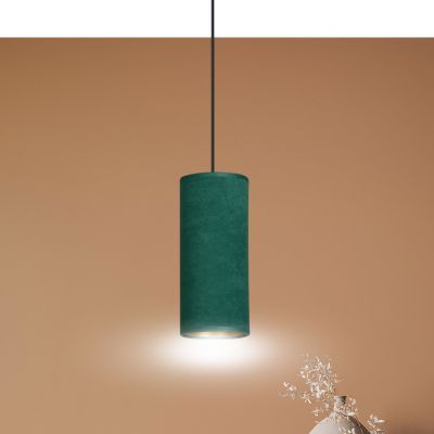 Emibig lampa wisząca Bente 1 E27 zielono/czarna 1058/1 (1058/1)