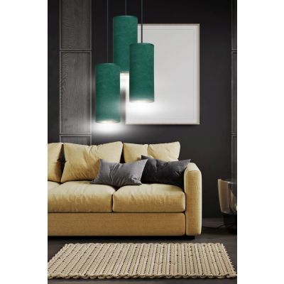 Emibig lampa wisząca Bente 3 Premium 3xE27 zielono/czarna 1058/3PREM (1058/3PREM)