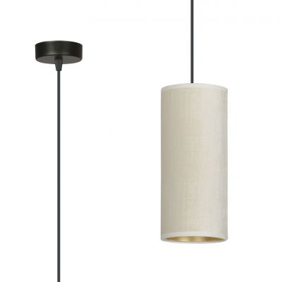 Emibig lampa wisząca Bente 1 E27 czarno/złoto/biała 1059/1 (1059/1)