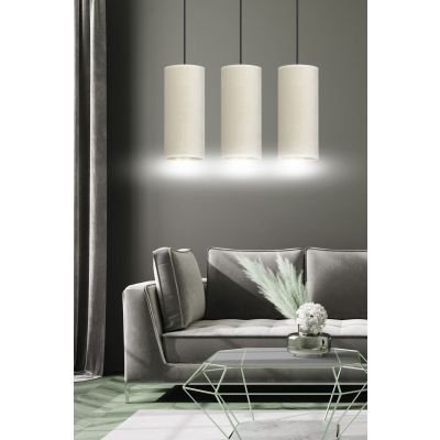 Emibig lampa wisząca Bente 3 3xE27 biało/czarna 1059/3 (1059/3)