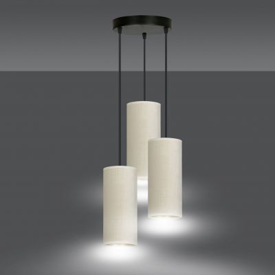 Emibig lampa wisząca Bente 3 Premium 3xE27 biało/czarna 1059/3PREM (1059/3PREM)