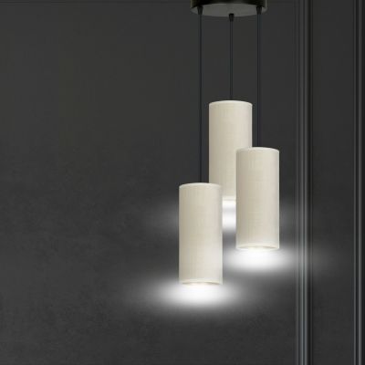 Emibig lampa wisząca Bente 3 Premium 3xE27 biało/czarna 1059/3PREM (1059/3PREM)