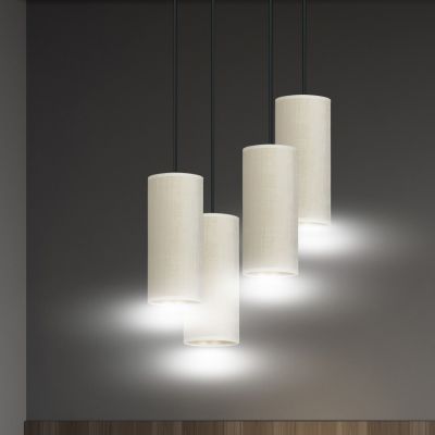 Emibig lampa wisząca Bente 4 Premium 4xE27 biało/czarna 1059/4PREM (1059/4PREM)