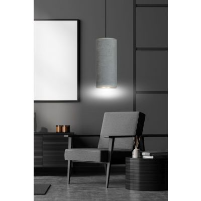 Emibig lampa wisząca Bente 1 E27 szara/czarna 1060/1 (1060/1)