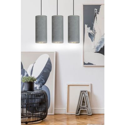 Emibig lampa wisząca Bente 3 3xE27 szara/czarna 1060/3 (1060/3)