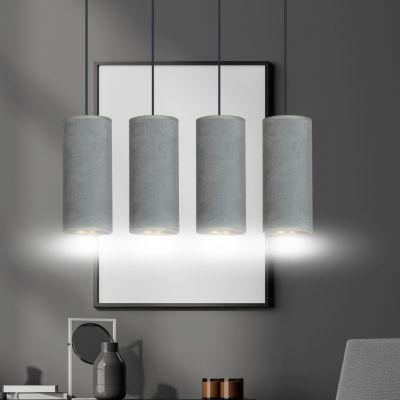 Emibig lampa wisząca Bente 4 4xE27 szara/czarna 1060/4 (1060/4)