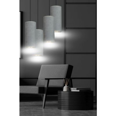 Emibig lampa wisząca Bente 4 Premium 4xE27 szara/czarna 1060/4PREM (1060/4PREM)