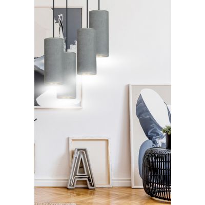 Emibig lampa wisząca Bente 4 Premium 4xE27 szara/czarna 1060/4PREM (1060/4PREM)