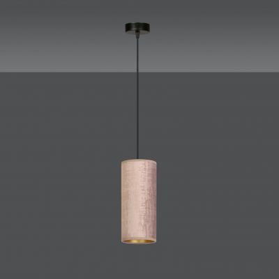 Emibig lampa wisząca Bente 1 E27 różowo/czarny 1061/1 (1061/1)