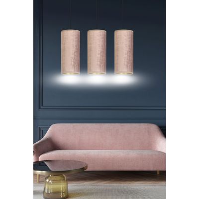 Emibig lampa wisząca Bente 3 3xE27 różowo/czarny 1061/3 (1061/3)