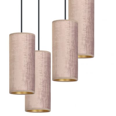 Emibig lampa wisząca Bente 4 Premium 4xE27 różowo/czarny 1061/4PREM (1061/4PREM)