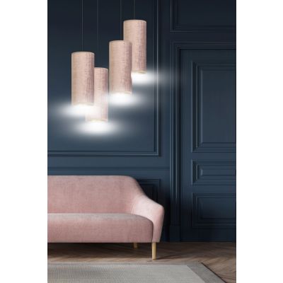 Emibig lampa wisząca Bente 4 Premium 4xE27 różowo/czarny 1061/4PREM (1061/4PREM)