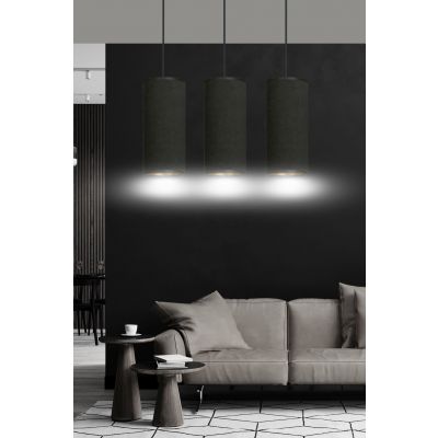 Emibig lampa wisząca Bente 3 3xE27 czarna 1067/3 (1067/3)