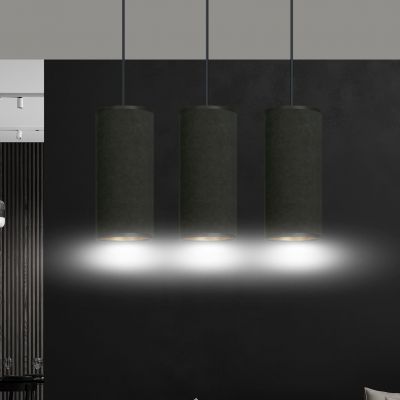 Emibig lampa wisząca Bente 3 3xE27 czarna 1067/3 (1067/3)