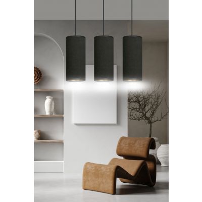 Emibig lampa wisząca Bente 3 3xE27 czarna 1067/3 (1067/3)