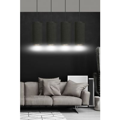 Emibig lampa wisząca Bente 4 4xE27 czarna 1067/4 (1067/4)