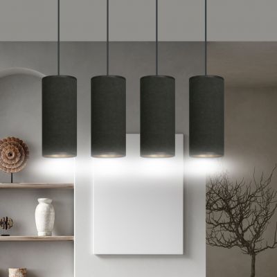 Emibig lampa wisząca Bente 4 4xE27 czarna 1067/4 (1067/4)