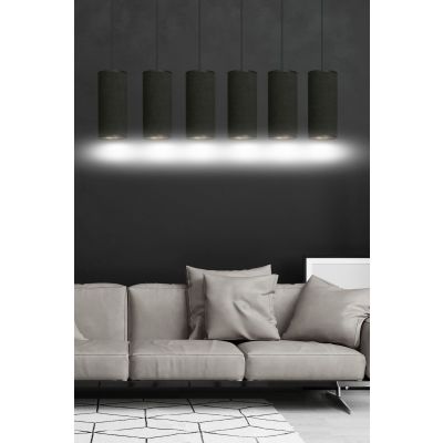 Emibig lampa wisząca Bente 6 6xE27 czarna 1067/6 (1067/6)