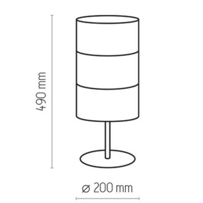 TK-Lighting lampka nocna Bogart Black 1xE27 max 60W czarna/złota (5058)