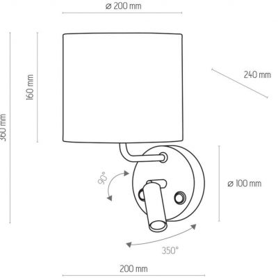 Kinkiet ścienny RICHI E27 60W TK Lighting 4234 (4234)