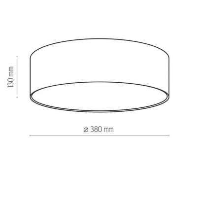 TK-Lighting lampa sufitowa Rondo Kids 4xE27 max 15W biała/niebieska (3229)