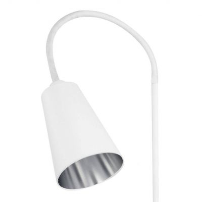 TK-Lighting lampa podłogowa Wire Silver 1xE27 max 60W biała/srebrna (5166)