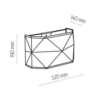 TK-Lighting kinkiet KANTOOR 1xE27, 15W LED (3315)