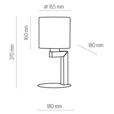 TK-Lighting kinkiet TROY WHITE 1xE27 max 60W (5198)