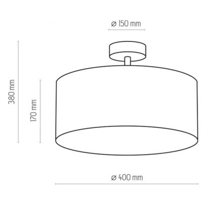 TK-Lighting lampa sufitowa RONDO 4xE27, 15W LED (1039)