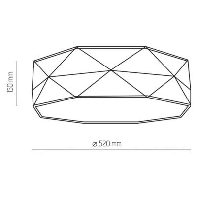 TK-Lighting lampa sufitowa KANTOOR 4xE27,15W LED (1078)