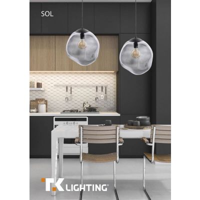 TK Lighting lampa wisząca Sol 1xE27 max 60W czarna/grafit (4264)
