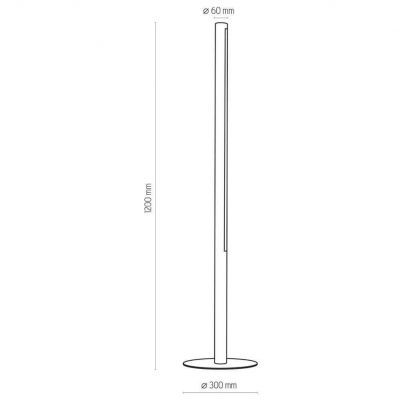 TK-Lighting lampa podłogowa ROLLO 1x230V, 30 W, 3000K,3250 lm (1409)