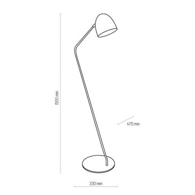 TK-Lighting lampa podłogowa SOHO WHITE 1xE27 max 60W (5194)