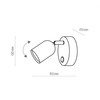 TK-Lighting kinkiet TOP GU10 MAX 50W (4411)