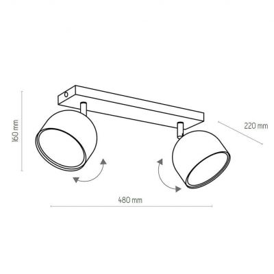 TK-Lighting lampa sufitowa ALTEA 2 X ES 111_GU10 MAX 50W (3425)