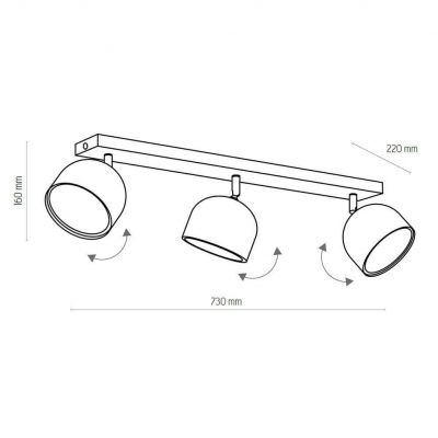 TK-Lighting lampa sufitowa ALTEA 3 X ES 111_GU10 MAX 50W (3416)